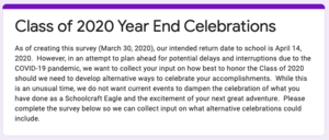 Message to Class of 2020